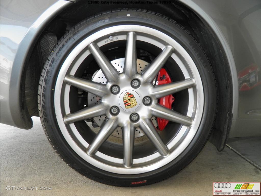 2008 911 Carrera S Coupe - Meteor Grey Metallic / Natural Brown photo #30
