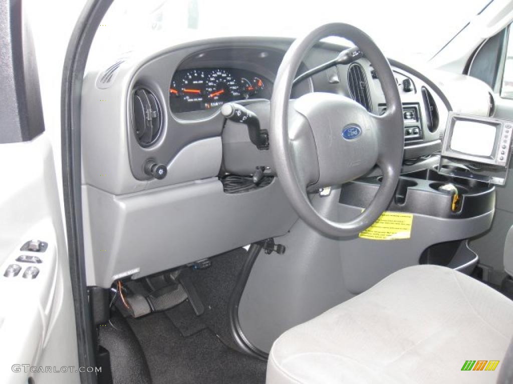 Medium Flint Grey Interior 2007 Ford E Series Van E350 Super Duty Commercial Photo #46824612