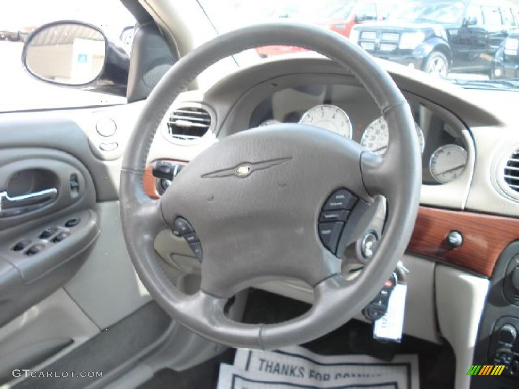 2002 Chrysler 300 M Sedan Light Taupe Steering Wheel Photo #46825581