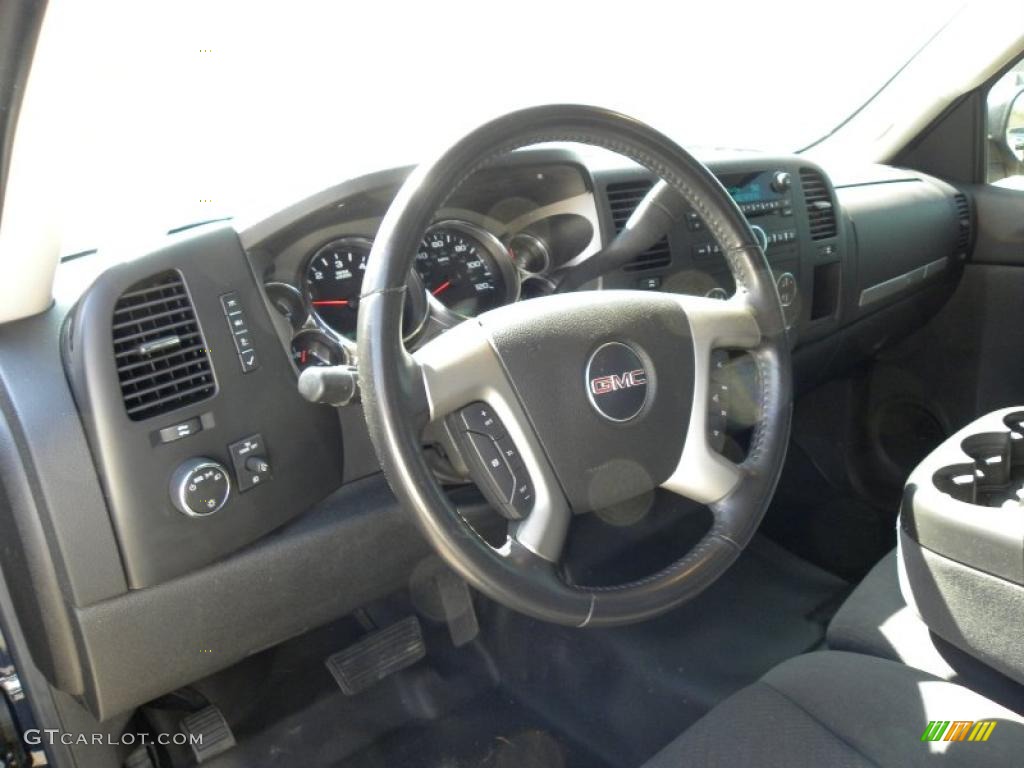 2008 Sierra 1500 SLE Extended Cab - Midnight Blue Metallic / Ebony photo #3