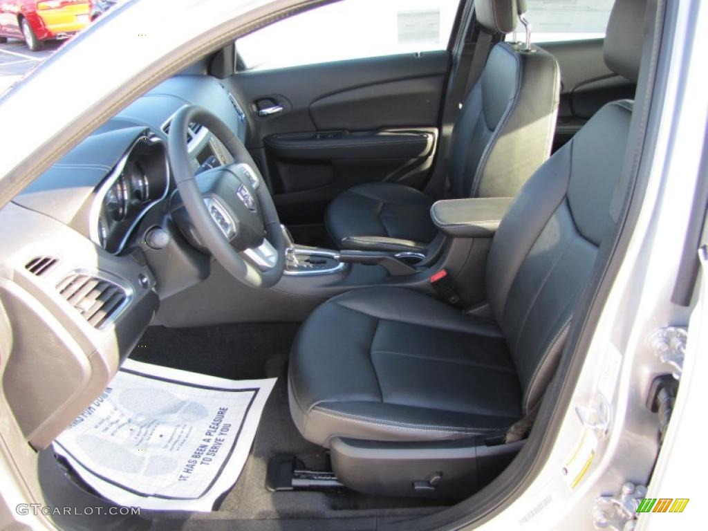Black Interior 2011 Dodge Avenger Lux Photo #46826526