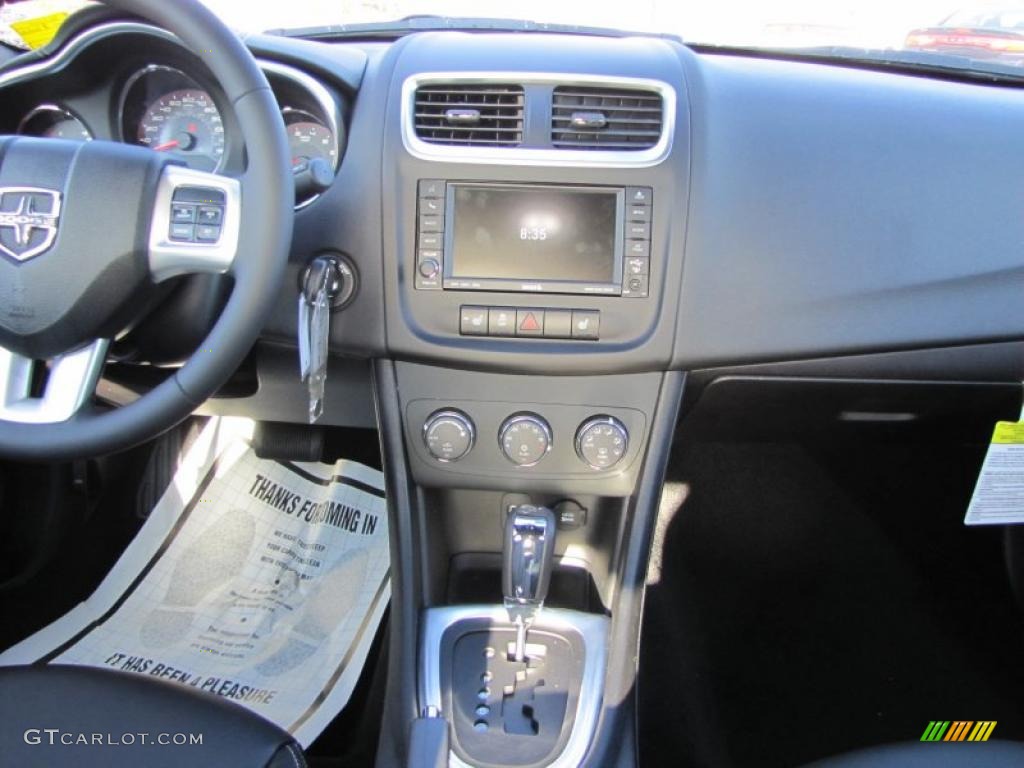 2011 Dodge Avenger Lux Black Dashboard Photo #46826574