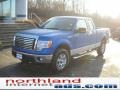 2011 Blue Flame Metallic Ford F150 XLT SuperCab 4x4  photo #2