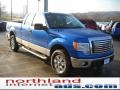 2011 Blue Flame Metallic Ford F150 XLT SuperCab 4x4  photo #4