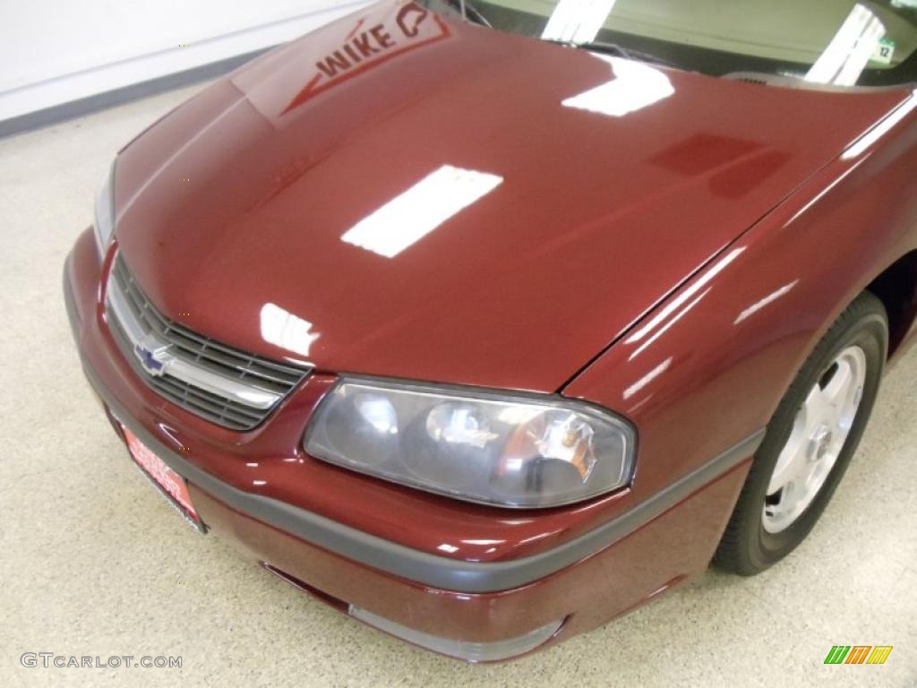 2002 Impala LS - Dark Carmine Red Metallic / Neutral photo #5