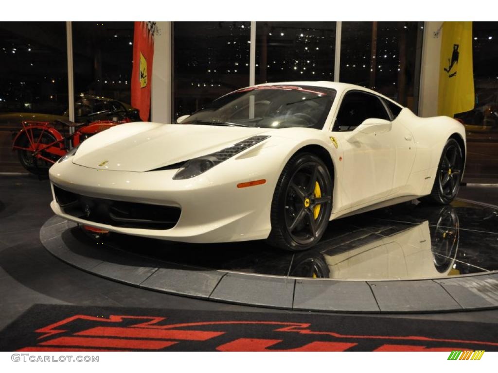 Bianco Avus 2010 Ferrari 458 Italia Exterior Photo #46829316