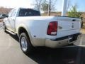 2011 Bright White Dodge Ram 3500 HD Laramie Longhorn Crew Cab Dually  photo #2