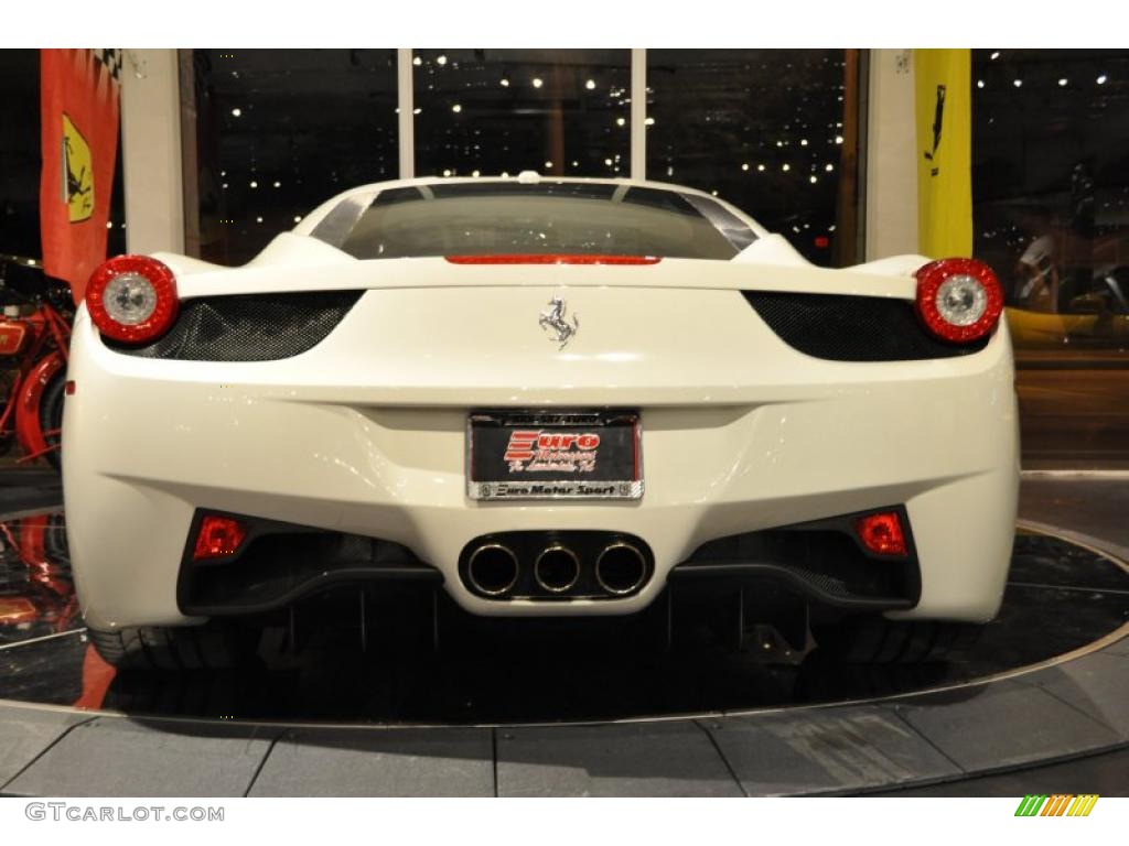 Bianco Avus 2010 Ferrari 458 Italia Exterior Photo #46829424