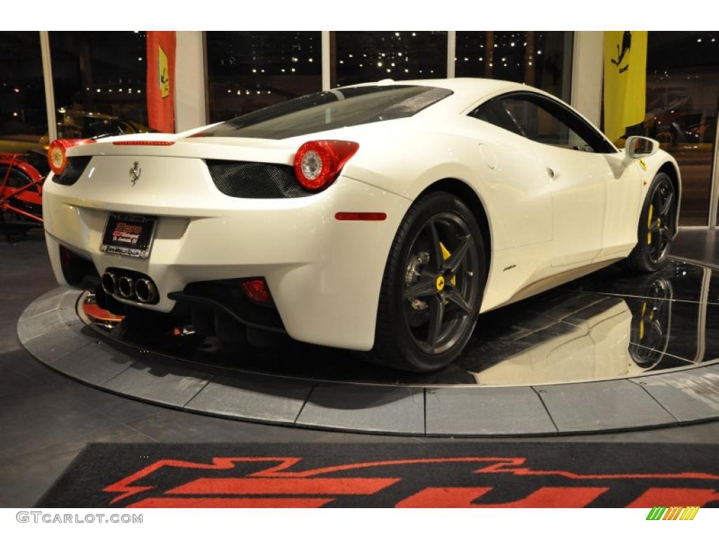 Bianco Avus 2010 Ferrari 458 Italia Exterior Photo #46829514