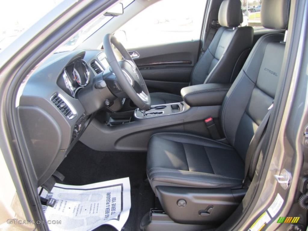 Black Interior 2011 Dodge Durango Citadel Photo #46829799