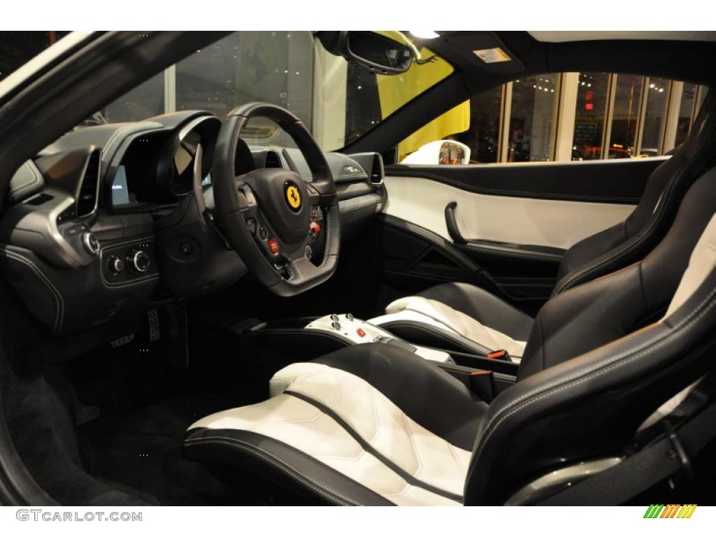 Black White Interior 2010 Ferrari 458 Italia Photo 46829886
