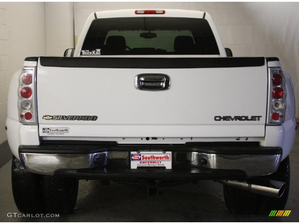 2005 Silverado 3500 LT Crew Cab 4x4 Dually - Summit White / Dark Charcoal photo #3