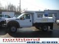Oxford White 2011 Ford F550 Super Duty XL Regular Cab 4x4 Dump Truck