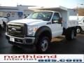 Oxford White - F550 Super Duty XL Regular Cab 4x4 Dump Truck Photo No. 2