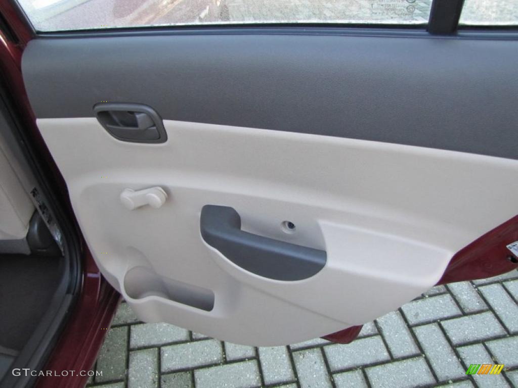2009 Accent GLS 4 Door - Wine Red / Beige photo #15