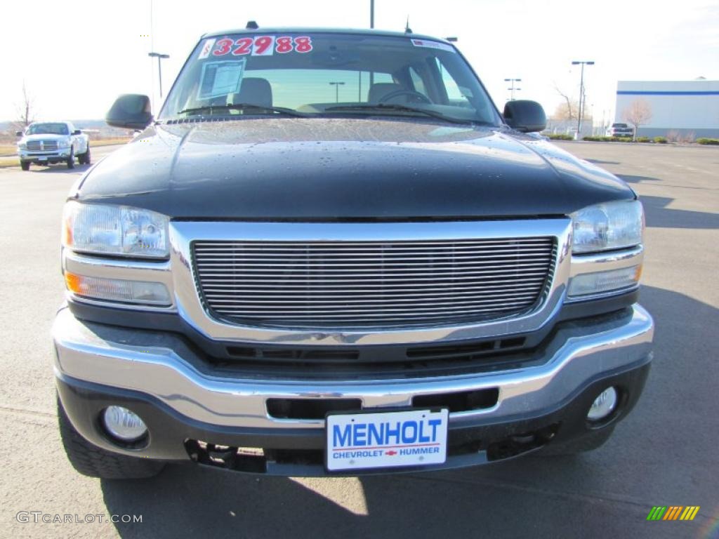 2005 Sierra 2500HD SLT Crew Cab 4x4 - Polo Green Metallic / Dark Pewter photo #2