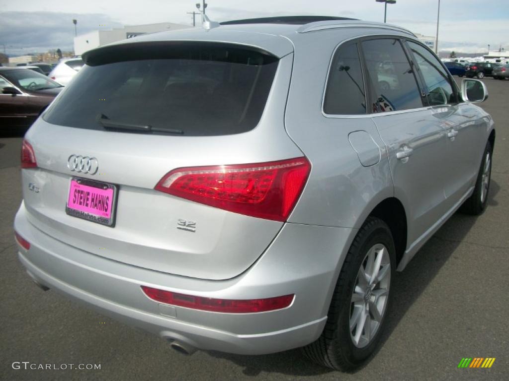2009 Q5 3.2 Premium quattro - Ice Silver Metallic / Black photo #7