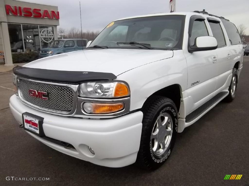 2002 Yukon XL Denali AWD - Summit White / Sandstone photo #1