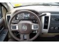 Light Pebble Beige/Bark Brown Steering Wheel Photo for 2009 Dodge Ram 1500 #46833729