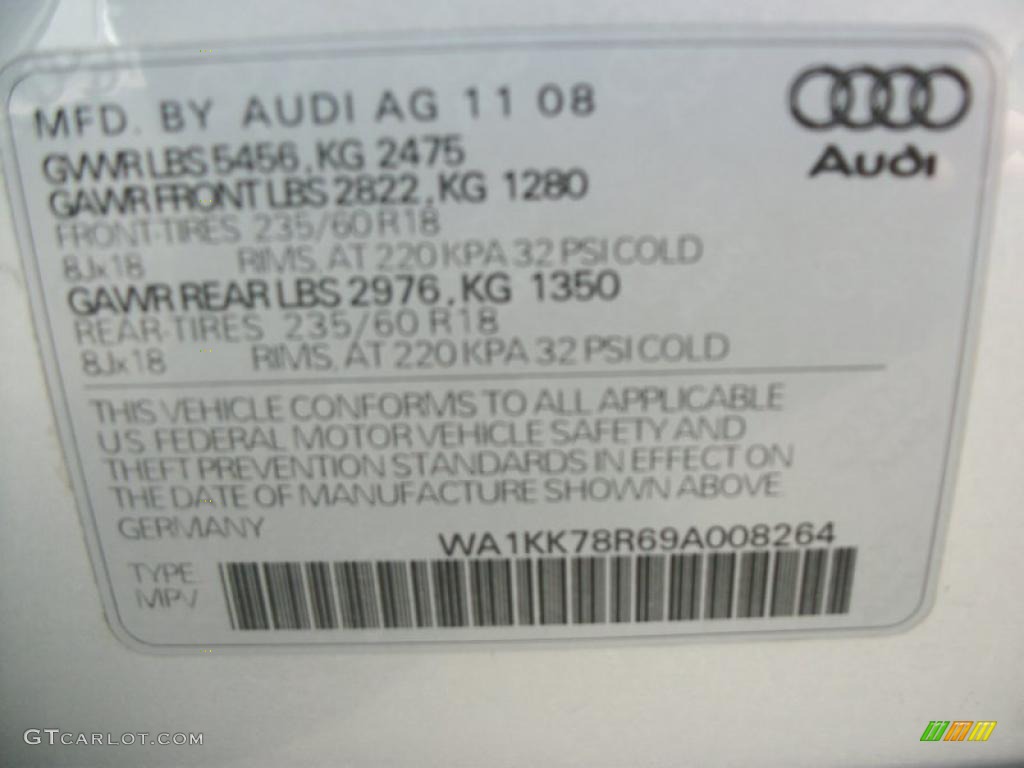 2009 Q5 3.2 Premium quattro - Ice Silver Metallic / Black photo #39