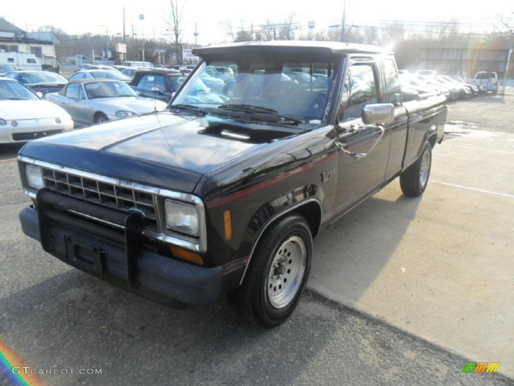 1988 Ranger Custom SuperCab - Raven Black / Scarlet Red photo #3