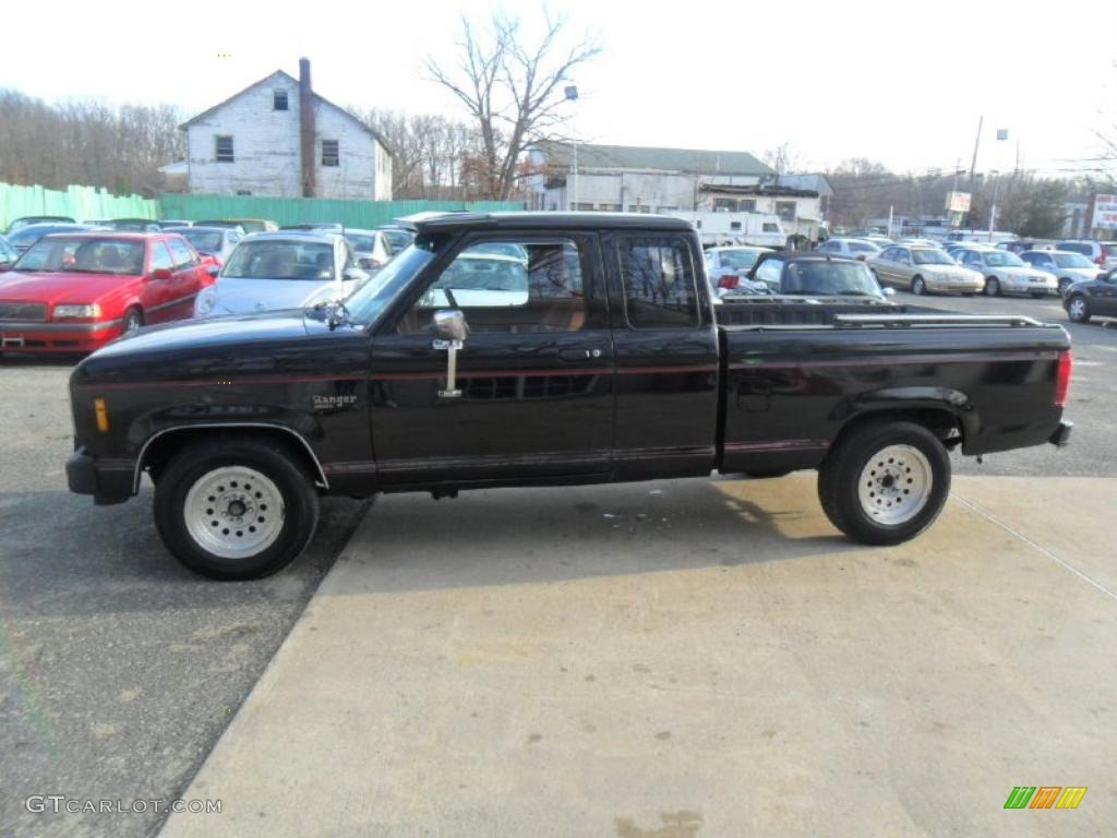 1988 Ranger Custom SuperCab - Raven Black / Scarlet Red photo #4