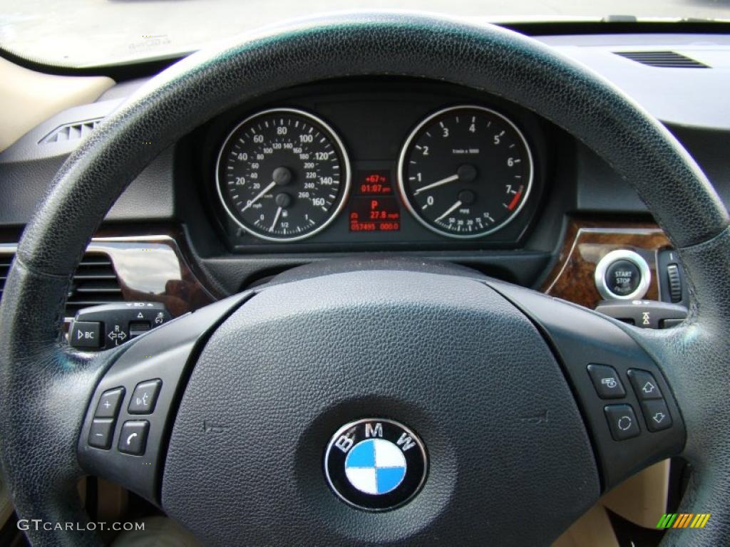 2006 3 Series 325i Sedan - Alpine White / Beige photo #25