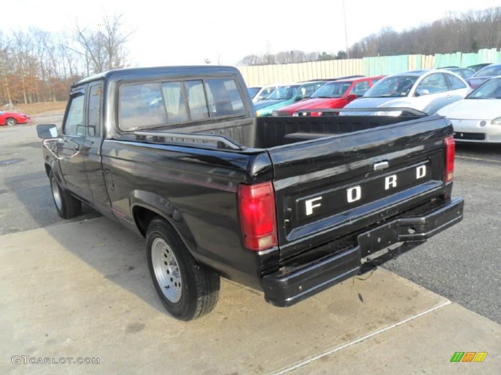 1988 Ranger Custom SuperCab - Raven Black / Scarlet Red photo #7