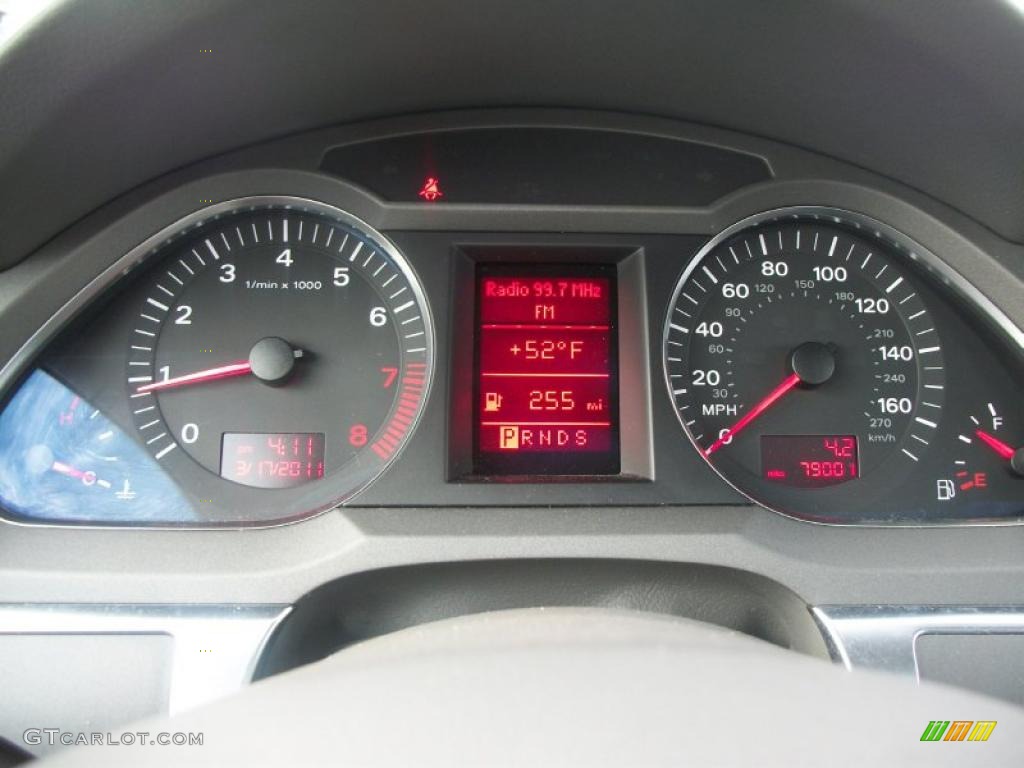 2006 Audi A6 3.2 quattro Sedan Gauges Photo #46833978