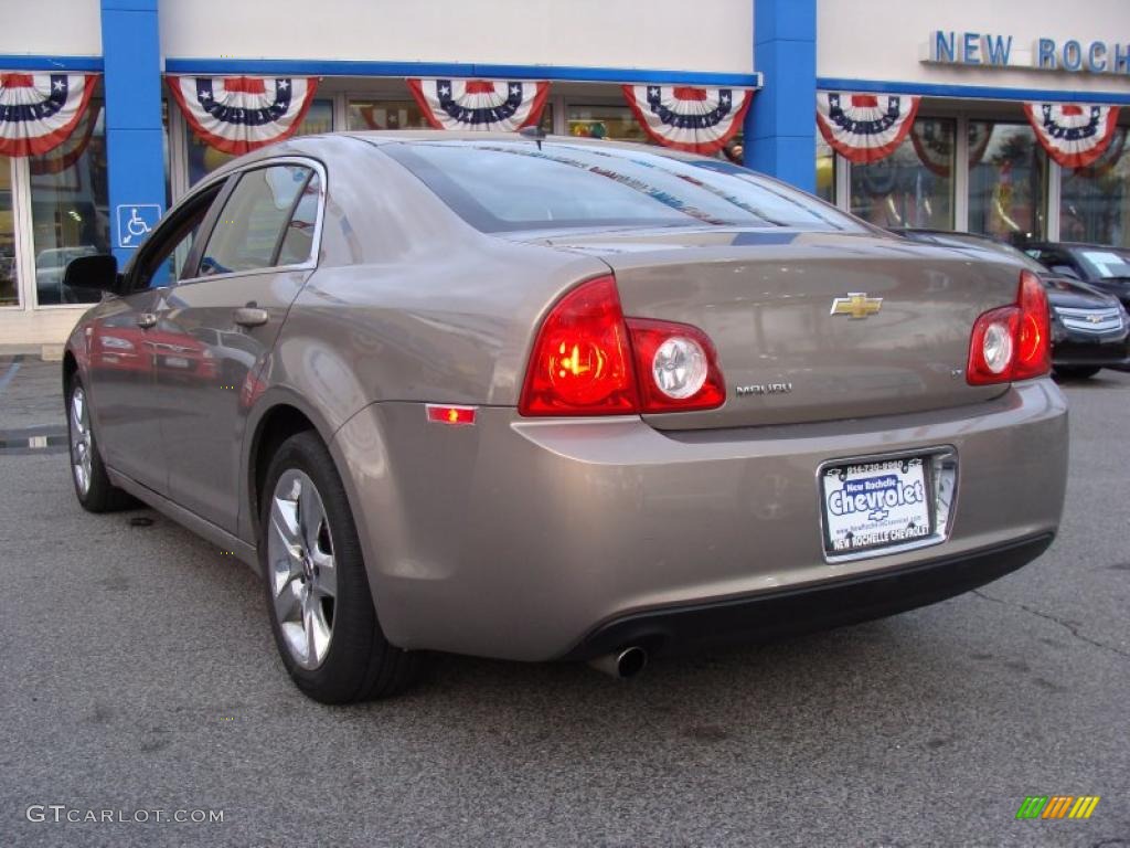 2008 Malibu LT Sedan - Amber Bronze Metallic / Cocoa/Cashmere Beige photo #4