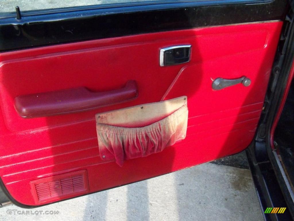 1988 Ranger Custom SuperCab - Raven Black / Scarlet Red photo #15