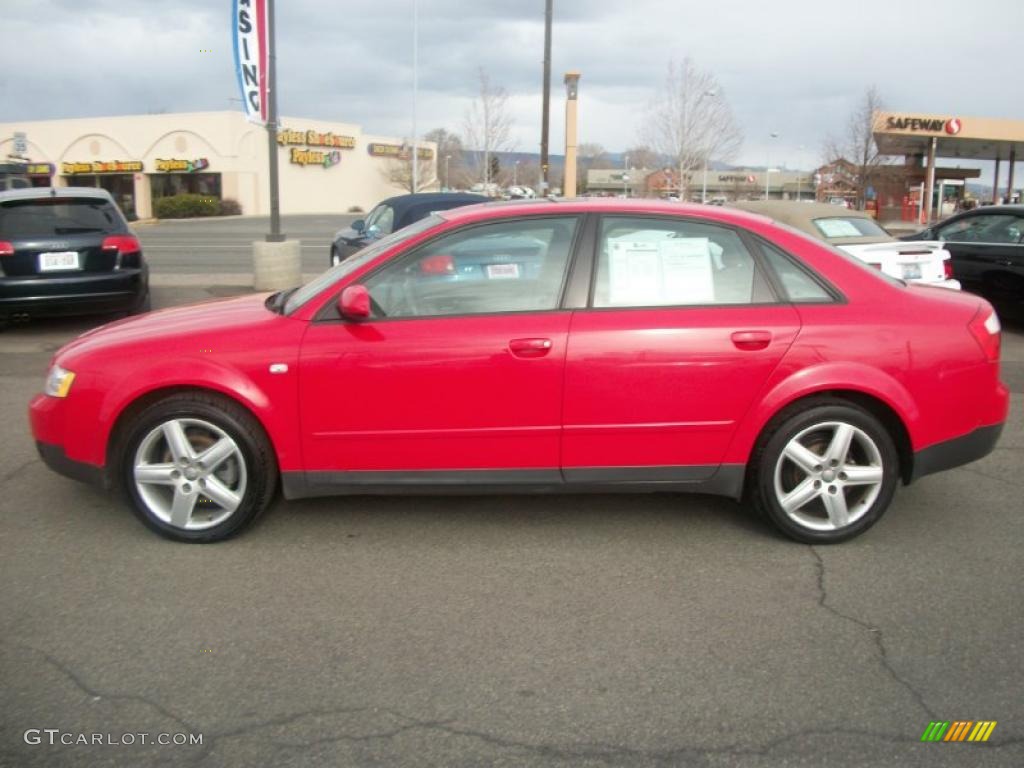 Brilliant Red 2004 Audi A4 1.8T Sedan Exterior Photo #46834299