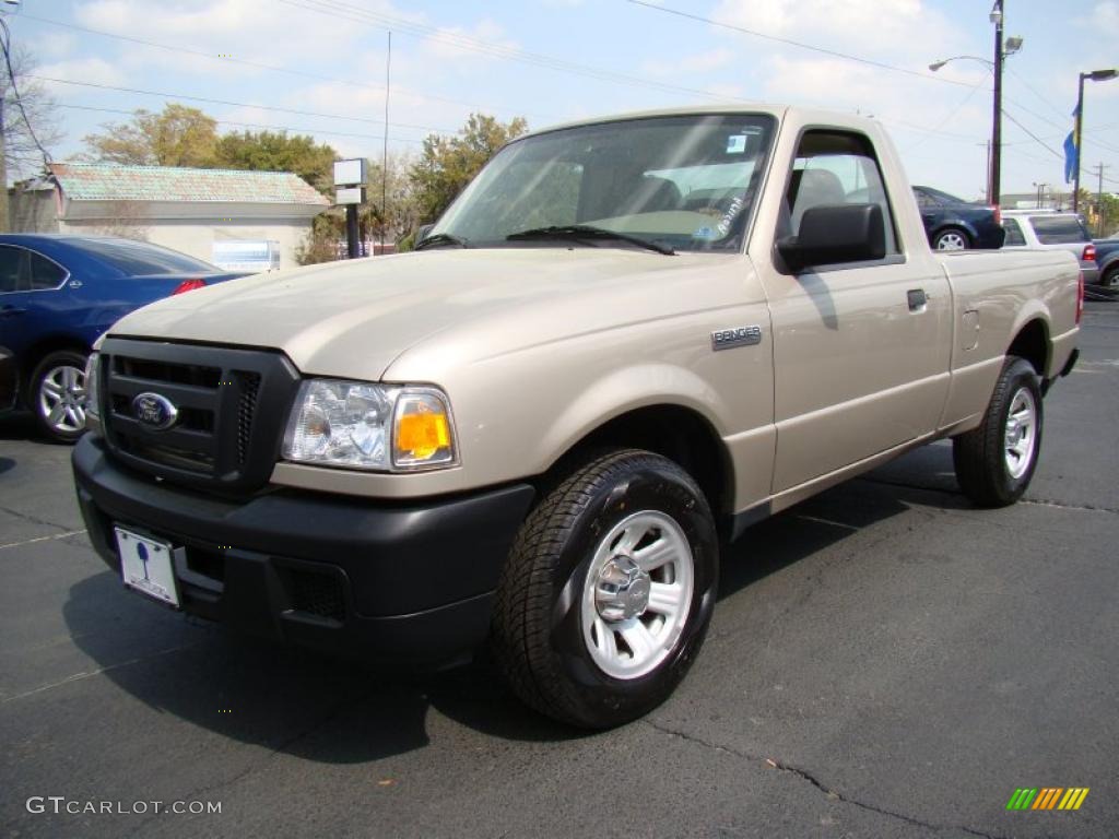 2007 Ranger XL Regular Cab - Pueblo Gold Metallic / Medium Pebble Tan photo #4