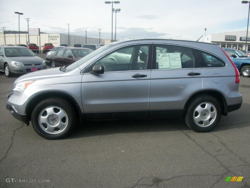 2008 CR-V LX 4WD - Whistler Silver Metallic / Black photo #4