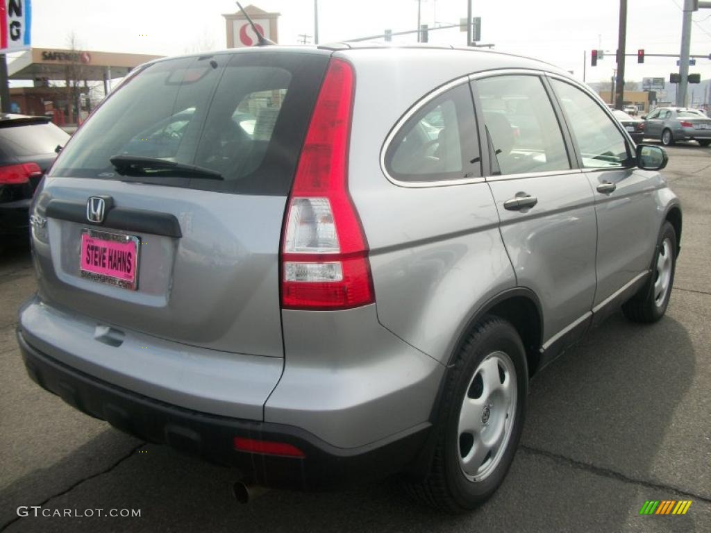 2008 CR-V LX 4WD - Whistler Silver Metallic / Black photo #7