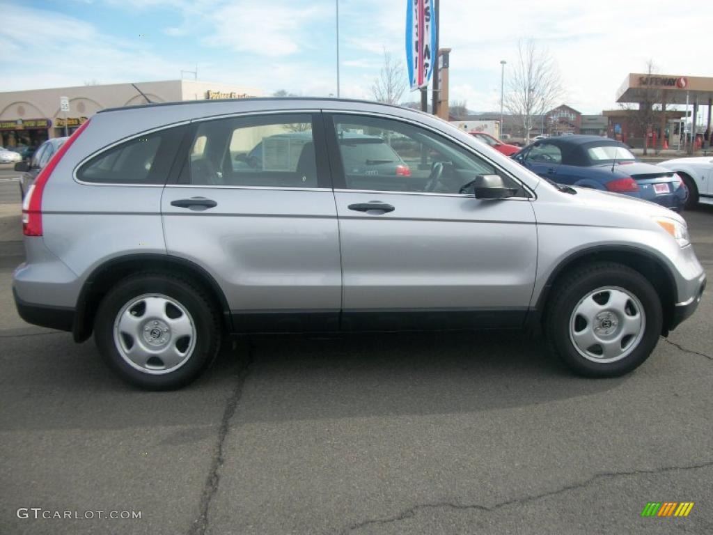 2008 CR-V LX 4WD - Whistler Silver Metallic / Black photo #8