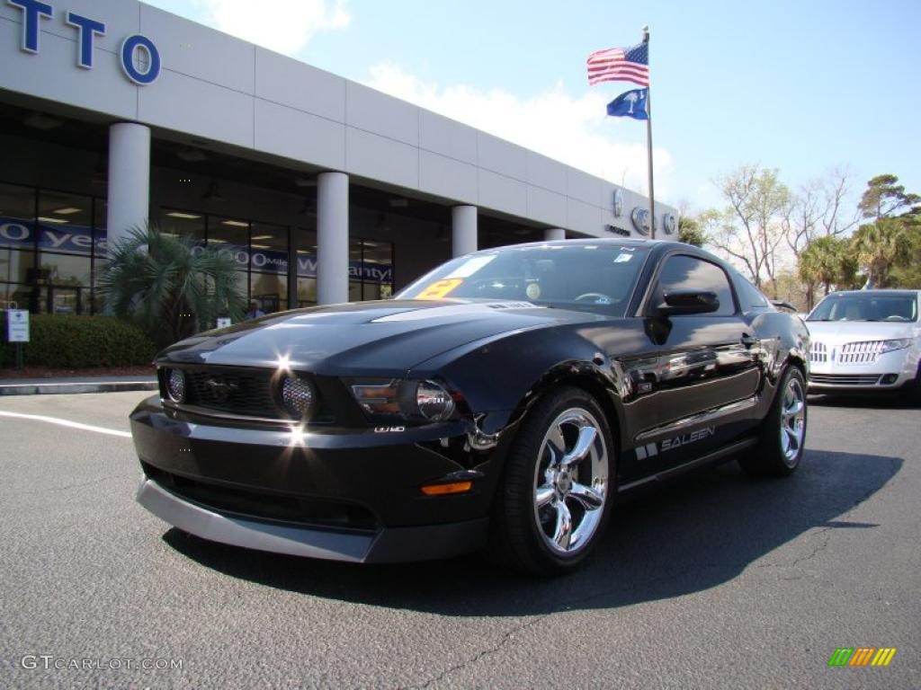 2010 Mustang Saleen 435 S Coupe - Black / Charcoal Black photo #2