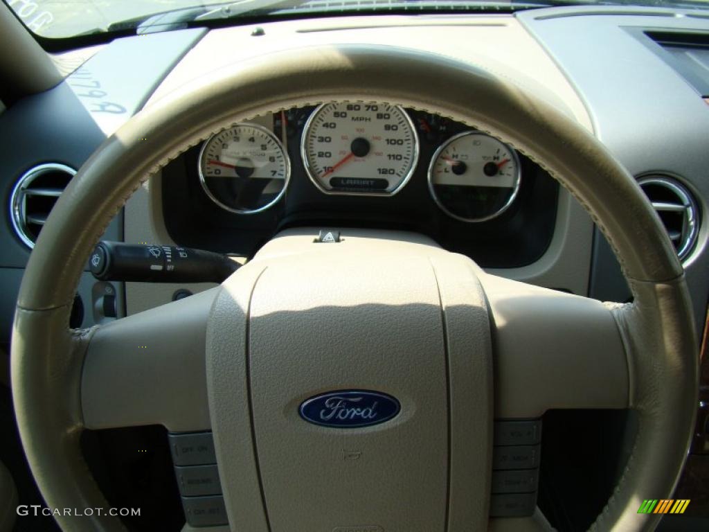 2004 F150 Lariat SuperCrew 4x4 - Arizona Beige Metallic / Tan photo #25