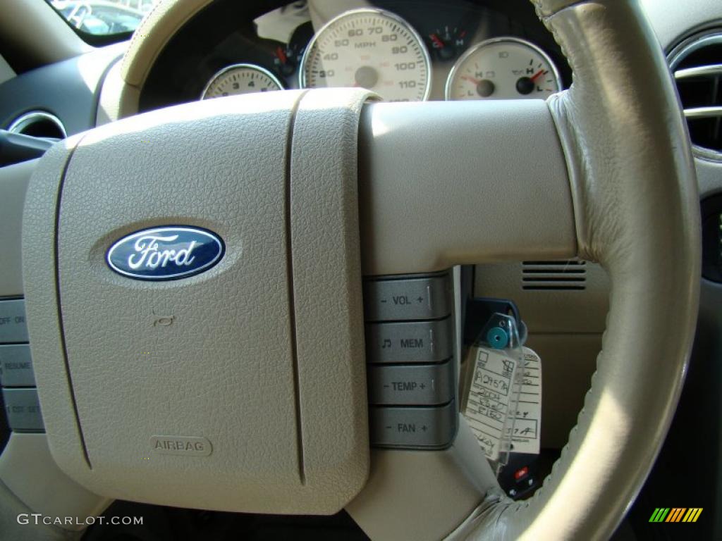 2004 F150 Lariat SuperCrew 4x4 - Arizona Beige Metallic / Tan photo #27