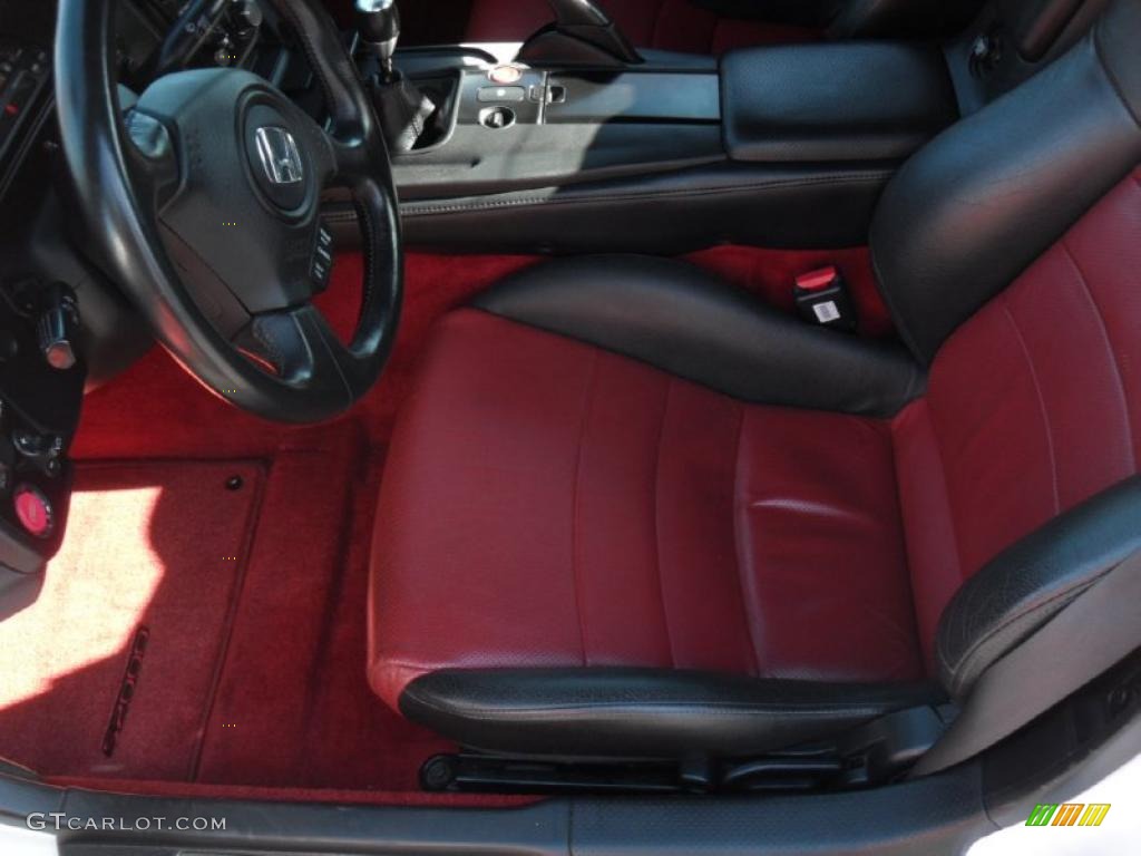 Black/Red Interior 2007 Honda S2000 Roadster Photo #46838169