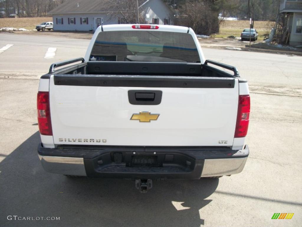 Summit White 2009 Chevrolet Silverado 1500 LTZ Crew Cab 4x4 Exterior Photo #46838187
