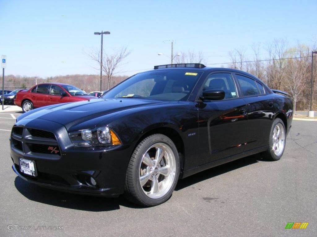 Brilliant Black Crystal Pearl 2011 Dodge Charger R/T Road & Track Exterior Photo #46838424
