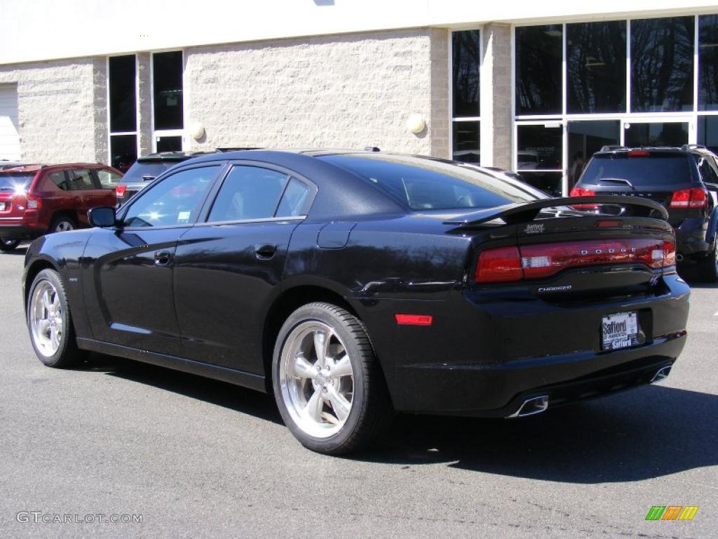 Brilliant Black Crystal Pearl 2011 Dodge Charger R/T Road & Track Exterior Photo #46838475