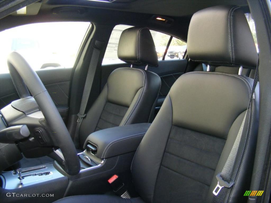 Black Interior 2011 Dodge Charger R/T Road & Track Photo #46838494