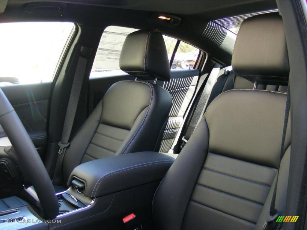 Black Interior 2011 Dodge Charger R/T Plus Photo #46838703