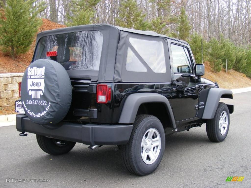 2011 Wrangler Sport 4x4 - Black / Black photo #3