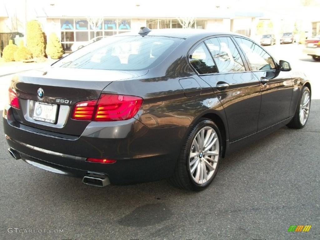 Dark Graphite Metallic 2011 BMW 5 Series 550i Sedan Exterior Photo #46839486