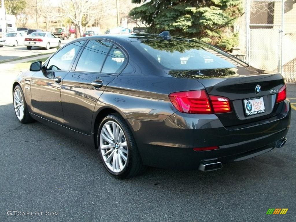 Dark Graphite Metallic 2011 BMW 5 Series 550i Sedan Exterior Photo #46839522