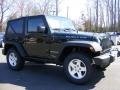 2011 Natural Green Pearl Jeep Wrangler Rubicon 4x4  photo #2