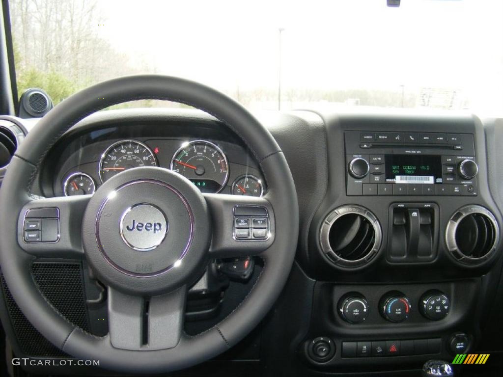 2011 Wrangler Sport S 4x4 - Black / Black photo #8